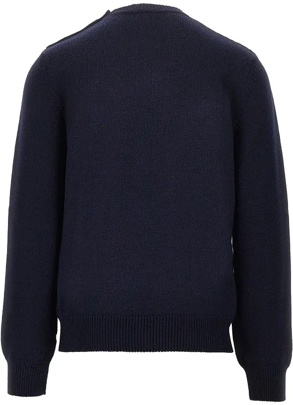 Pulover Wool sweater with embroidered patch - Img 3