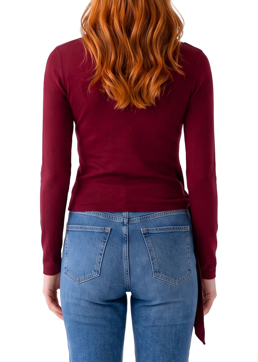 Pulovere Cut-Off Top With Sash - Img 3
