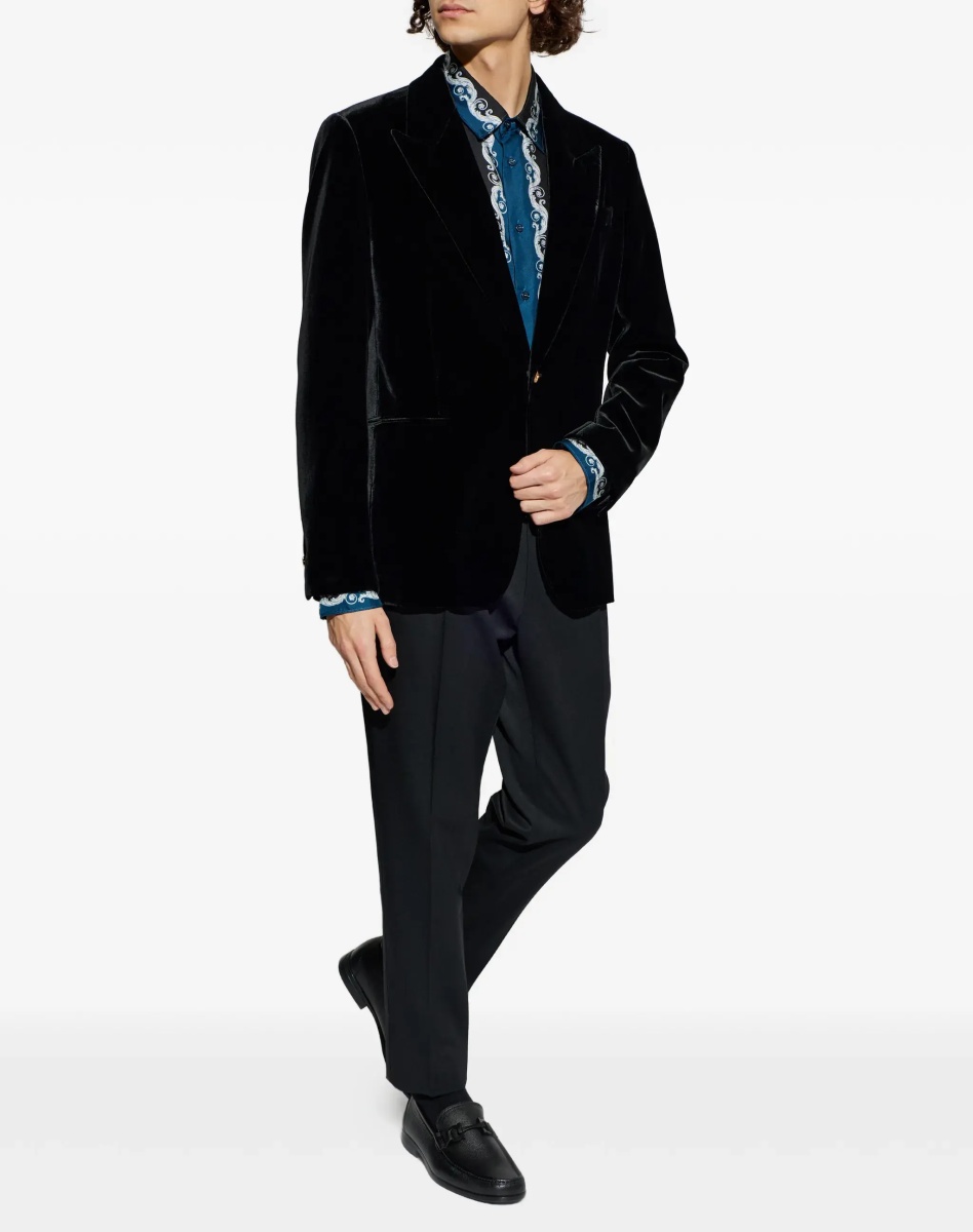 Regular-fit printed silk twill Shirt - Img 2