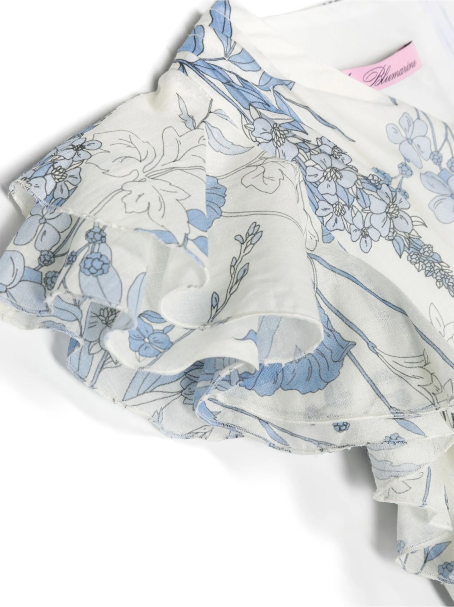 Rochie casual Blumarine neutra din vascoza - Img 3