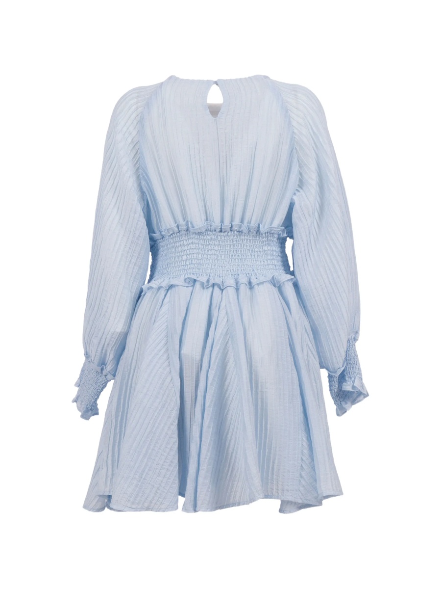 Rochie casual Dou-Uod albastra din poliamida si lyocell - Img 2