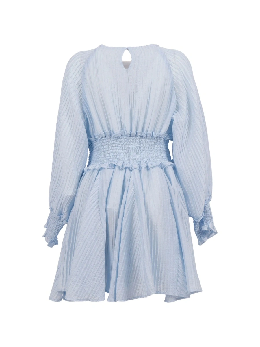 Rochie casual Dou-Uod albastra din poliamida si lyocell - Img 2