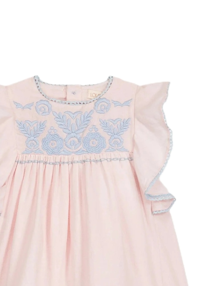 Rochie casual LOUISE MISHA roz din bumbac - Img 2