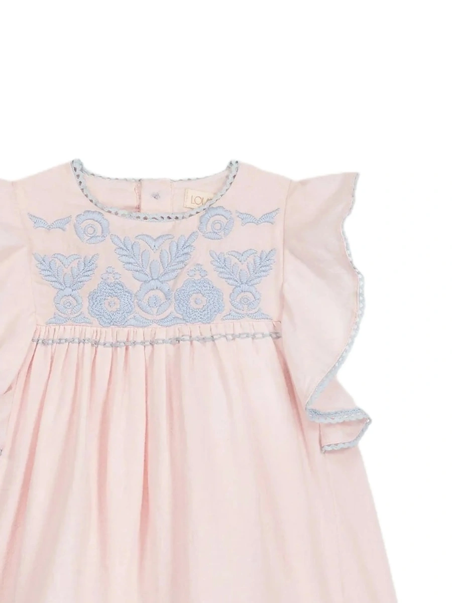 Rochie casual LOUISE MISHA roz din bumbac - Img 2