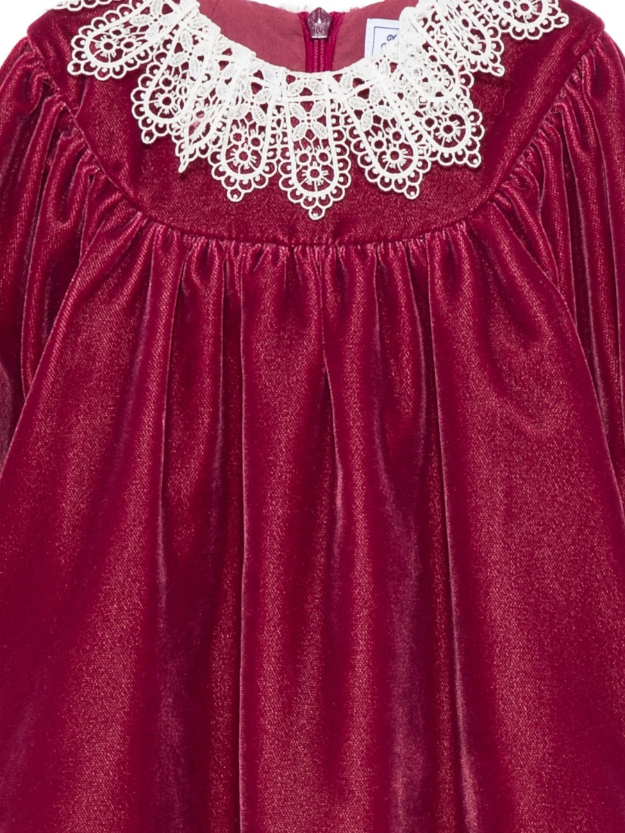 Rochie de eveniment Tartine et Chocolat rosie din polyester si bumbac - Img 3