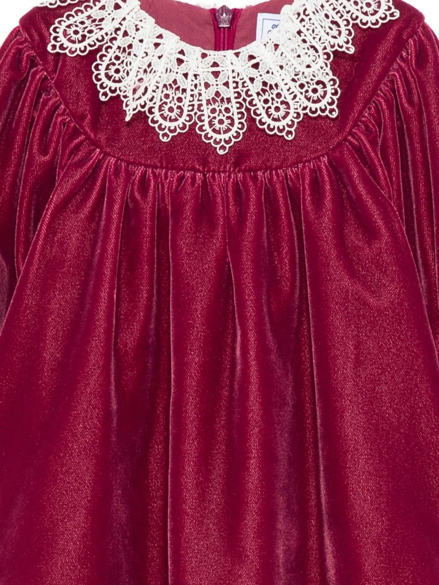 Rochie de eveniment Tartine et Chocolat rosie din polyester si bumbac - Img 3