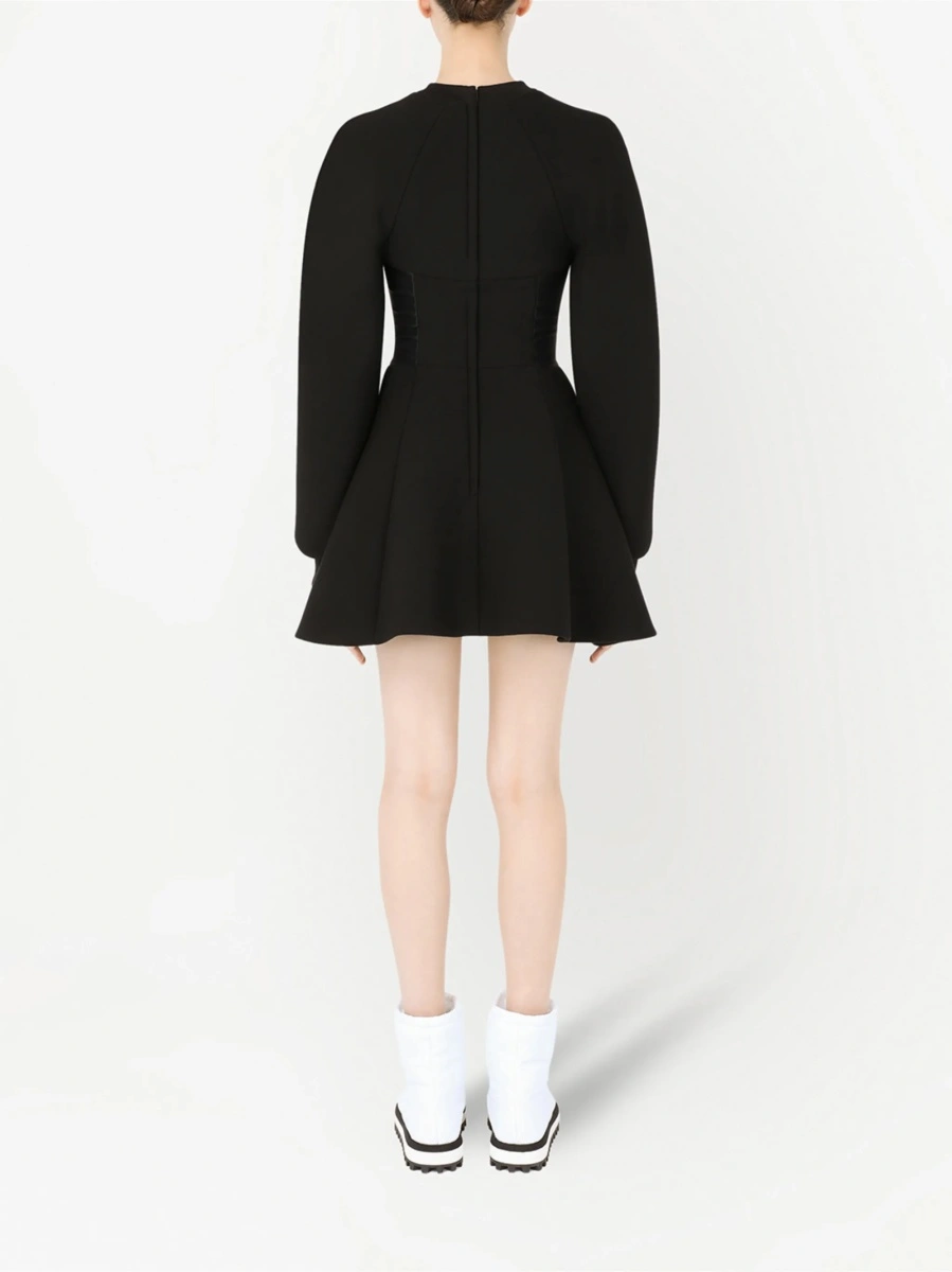 Rochie de ocazie Dolce &amp; Gabbana neagra din bumbac si elastan - Img 3