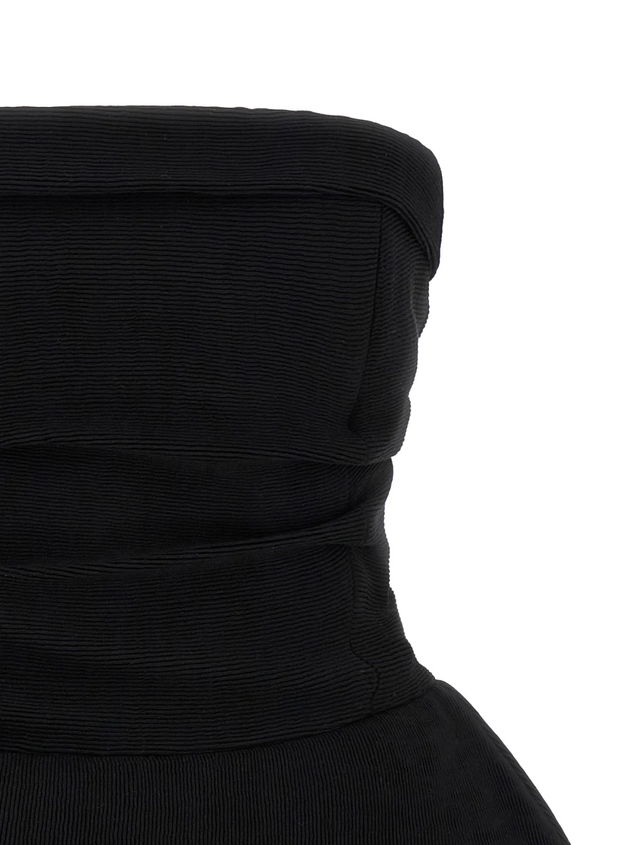 Rochie de ocazie Magda Butrym neagra din vascoza si poliamida - Img 3