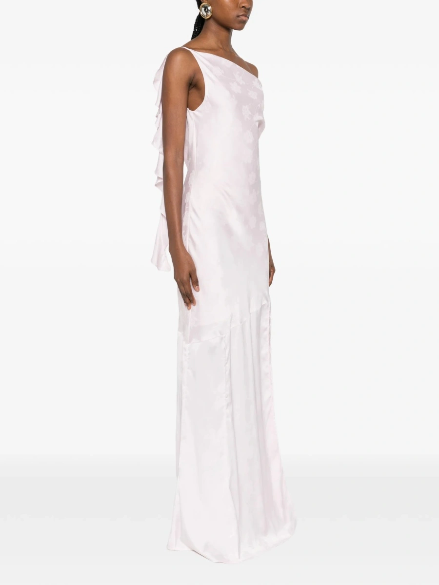 Rochie de ocazie ROTATE Birger Christensen roz din polyester si spandex/elastan - Img 3