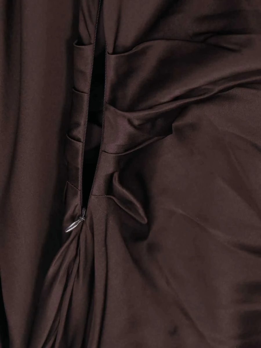 Rochie de ocazie STAUD maro - Img 4