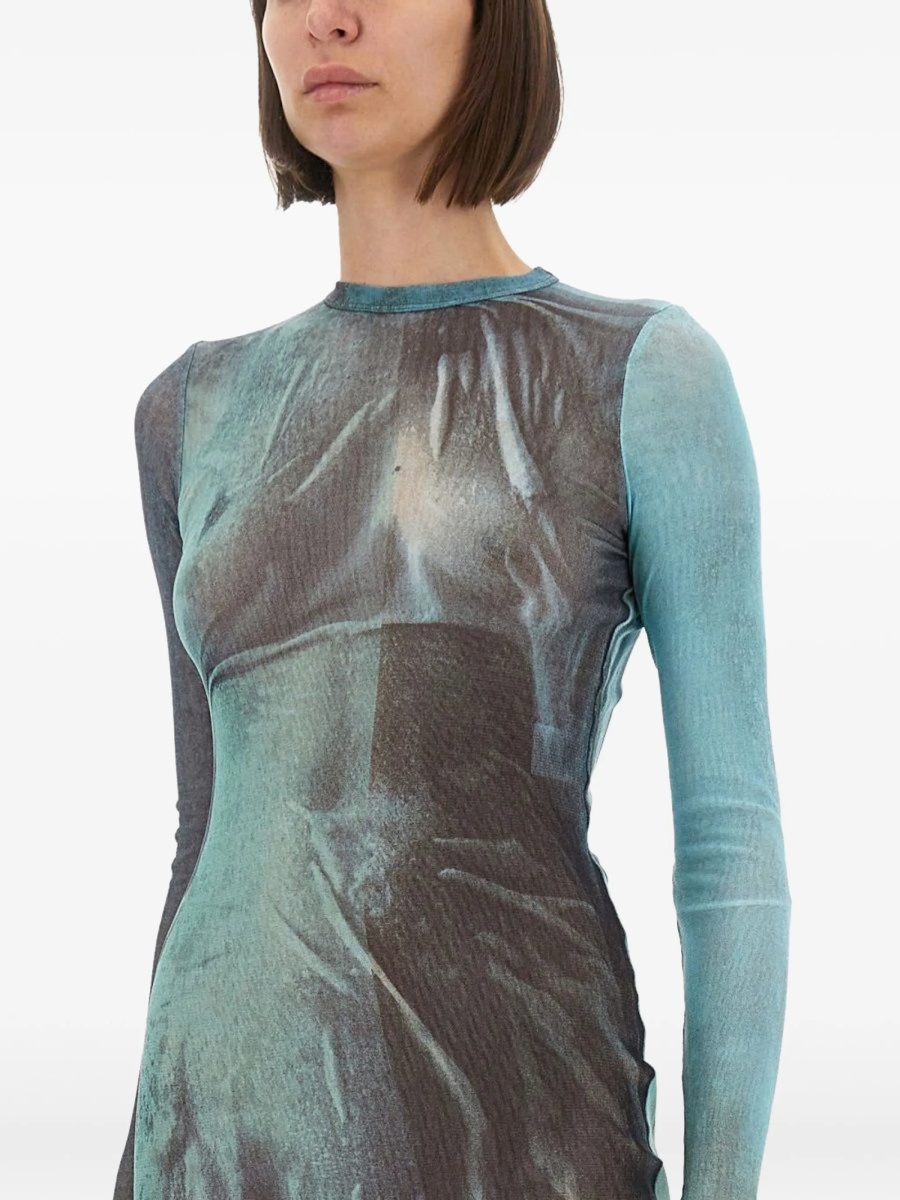 Rochie de seara Jean Paul Gaultier albastra - Img 4