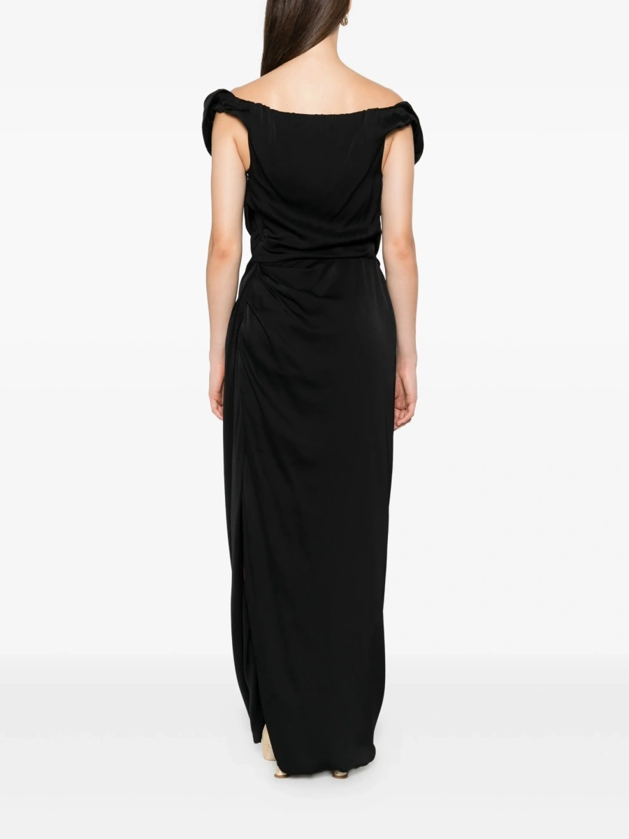 Rochie de seara Vivienne Westwood neagra din vascoza - Img 4
