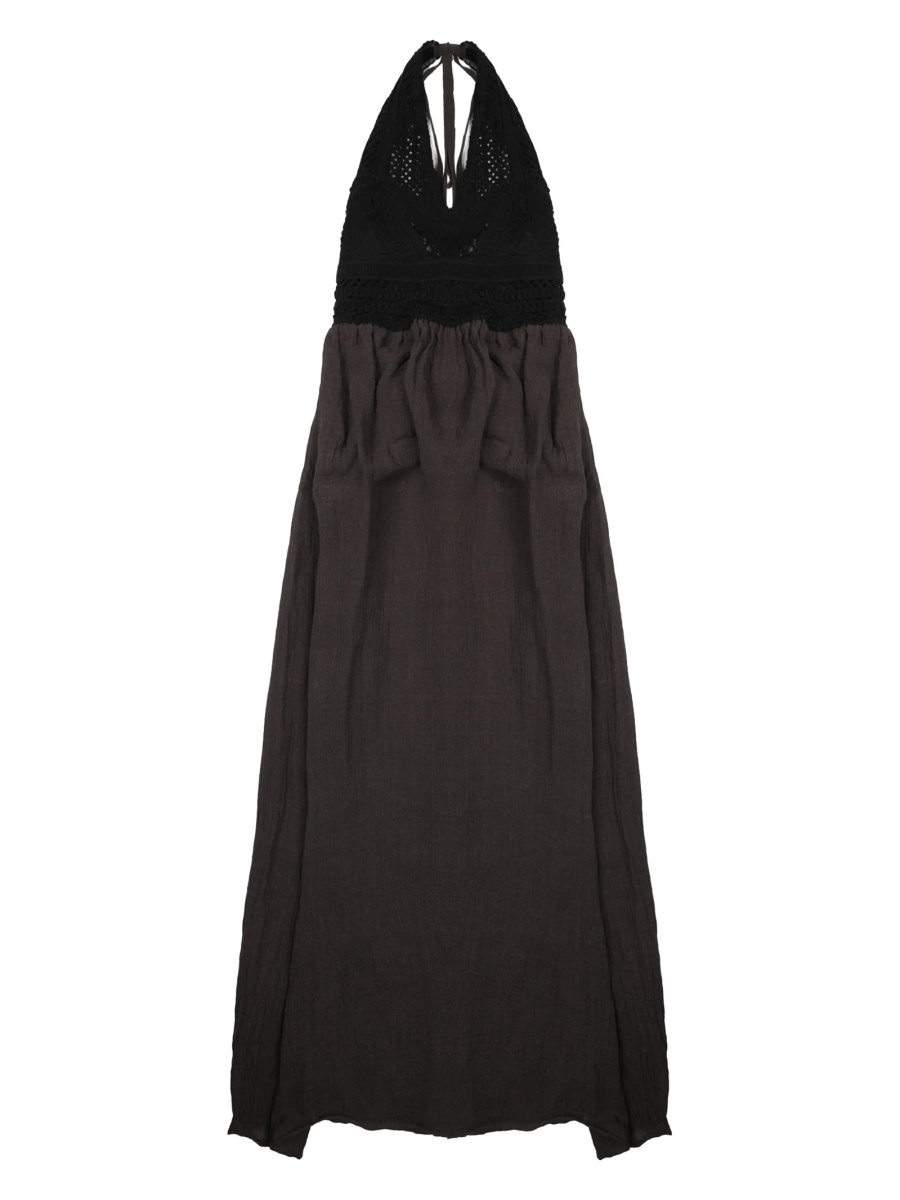 Rochie de zi 120% LINO gri din in si poliamida - Img 2