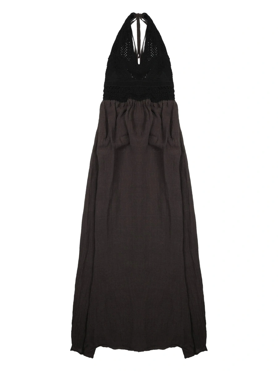 Rochie de zi 120% LINO gri din in si poliamida - Img 2