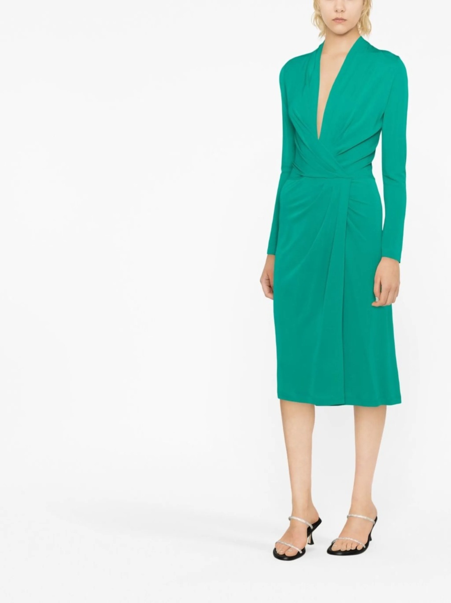 Rochie de zi Alberta Ferretti verde - Img 3