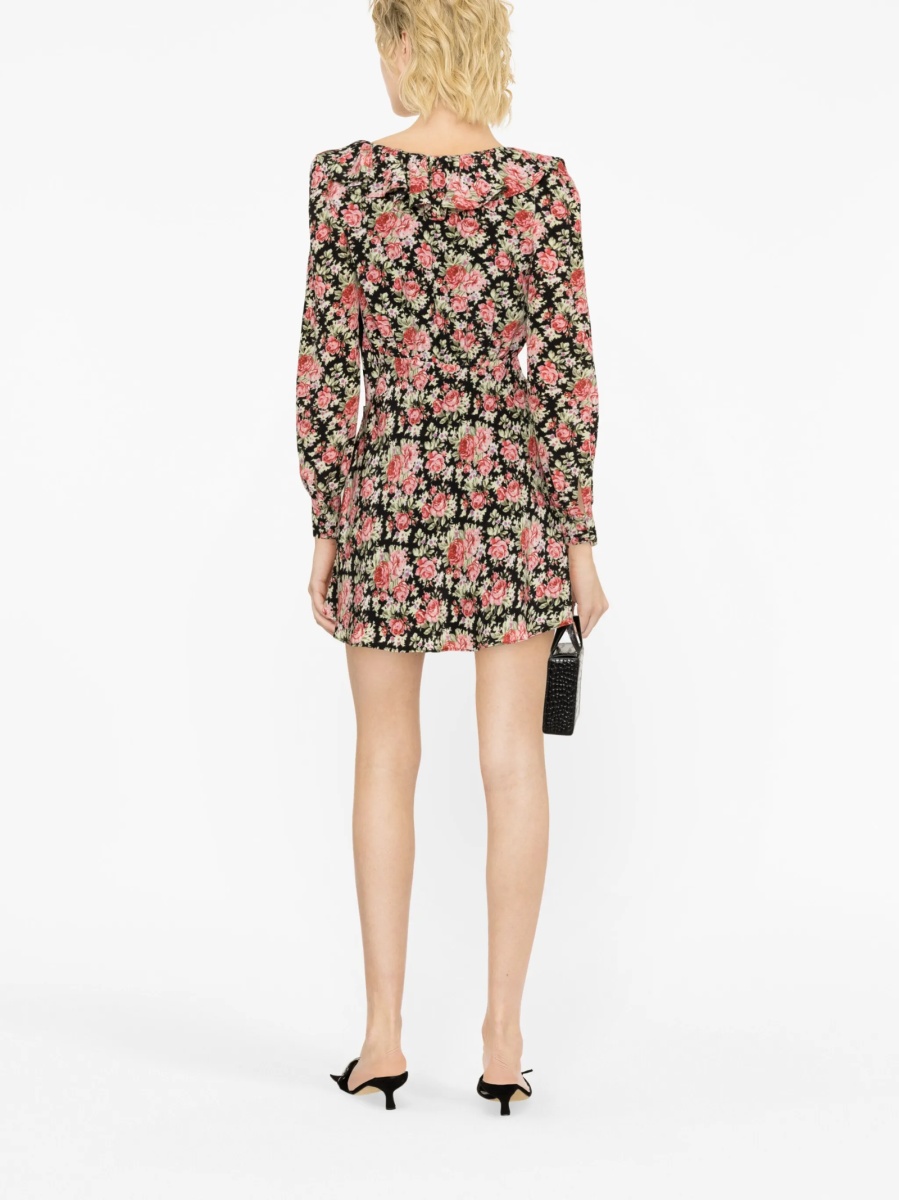 Rochie de zi Alessandra Rich neagra din matase - Img 3