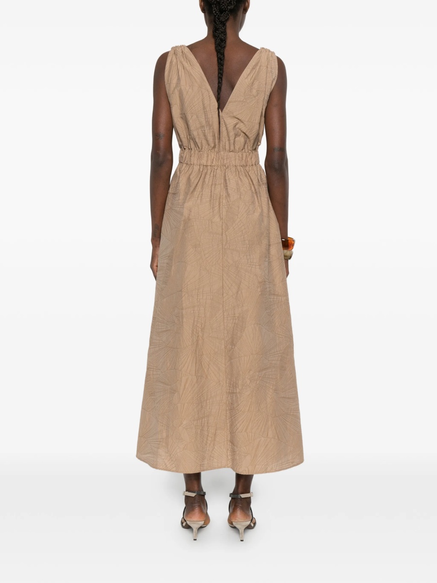 Rochie de zi Brunello Cucinelli maro - Img 4