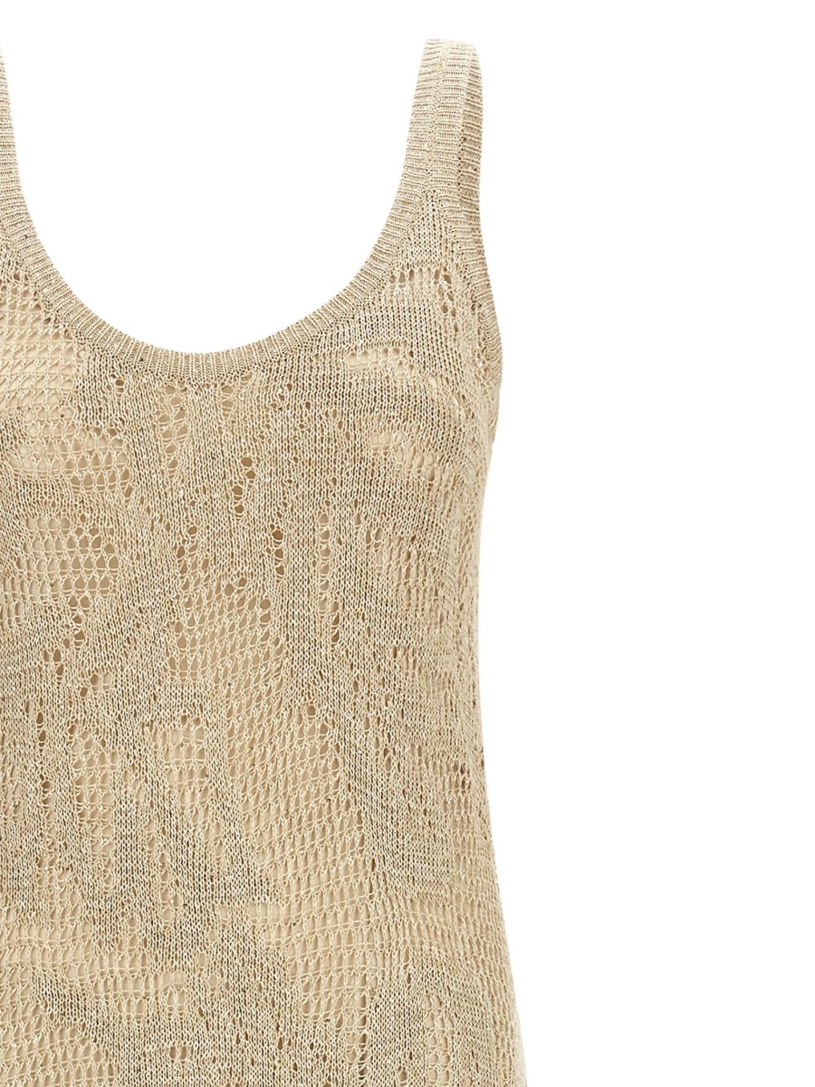 Rochie de zi Brunello Cucinelli neutra - Img 3