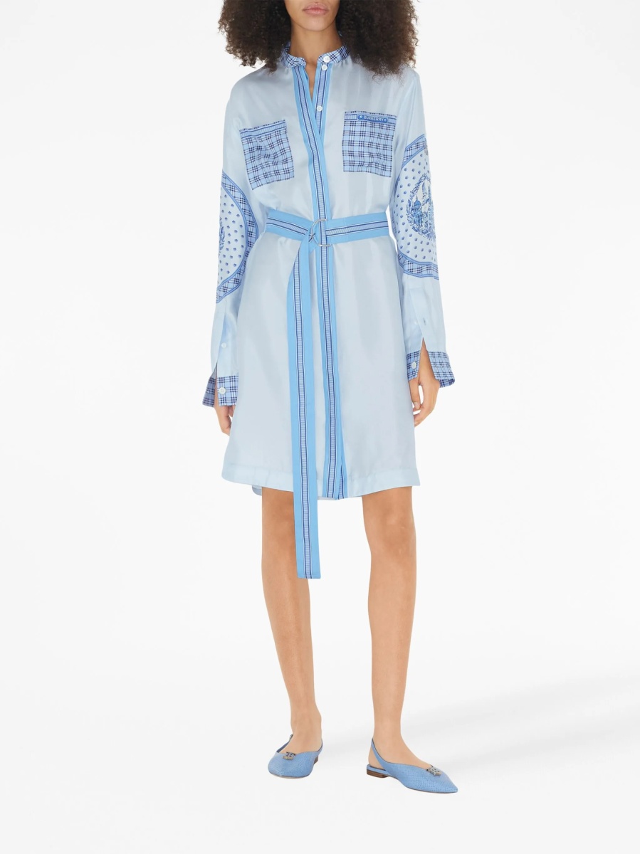 Rochie de zi Burberry albastra - Img 2