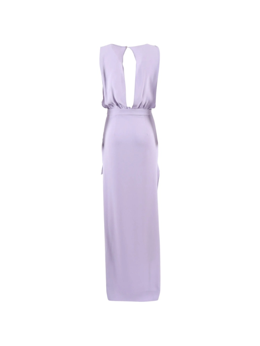 Rochie de zi Elisabetta Franchi violet din vascoza - Img 2