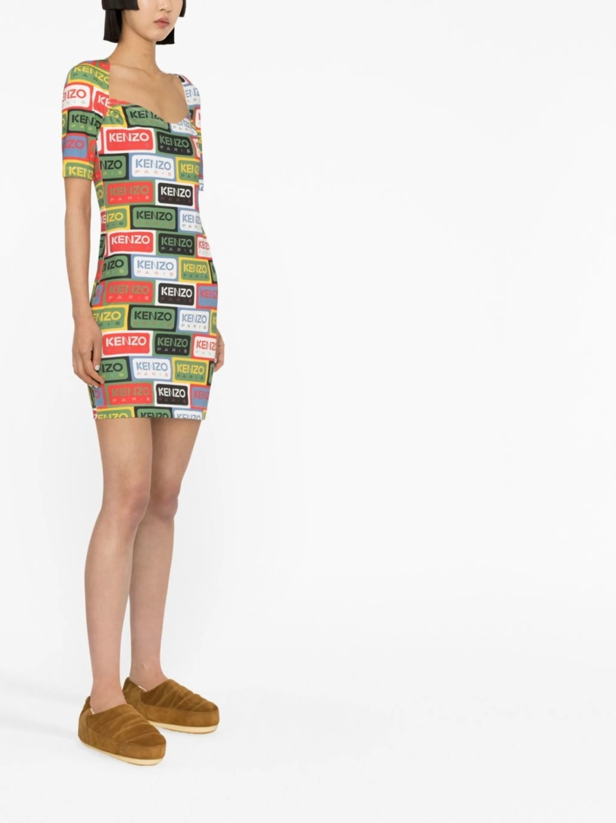 Rochie de zi Kenzo verde - Img 3