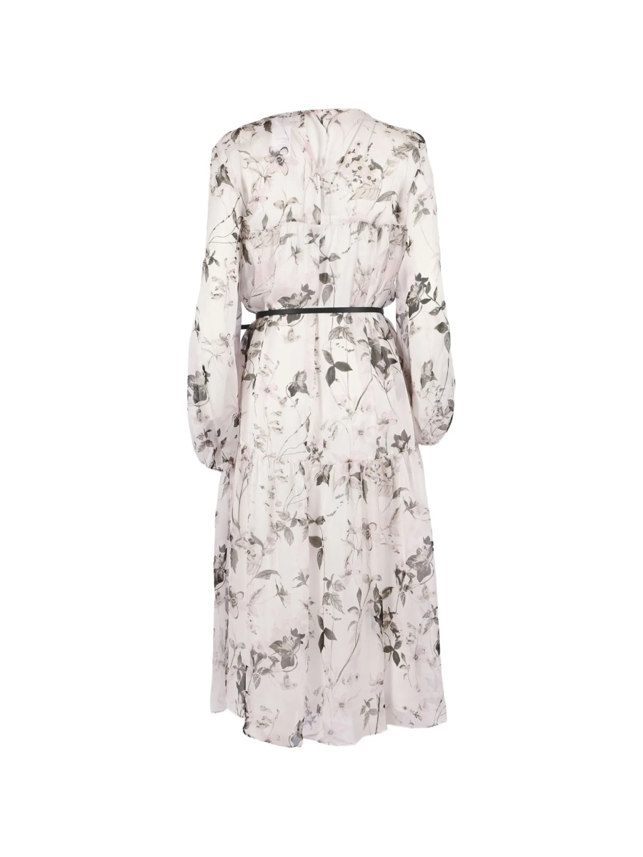Rochie de zi MaxMara Studio alba din matase - Img 2