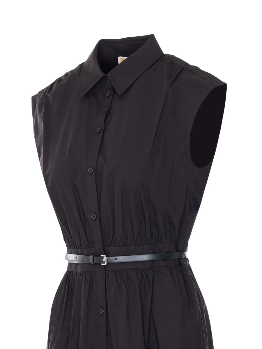 Rochie de zi Michael Kors neagra din bumbac - Img 3