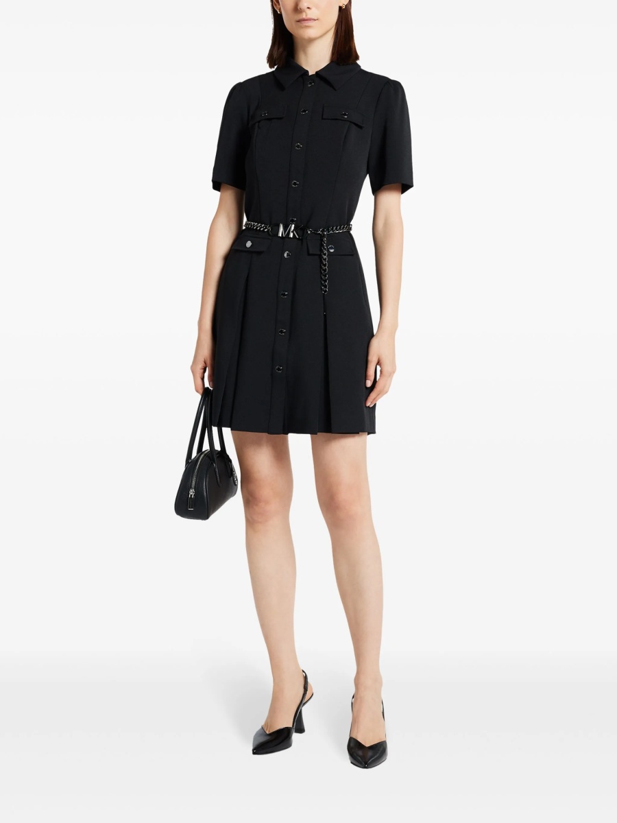 Rochie de zi Michael Kors neagra din elastan si polyester - Img 2