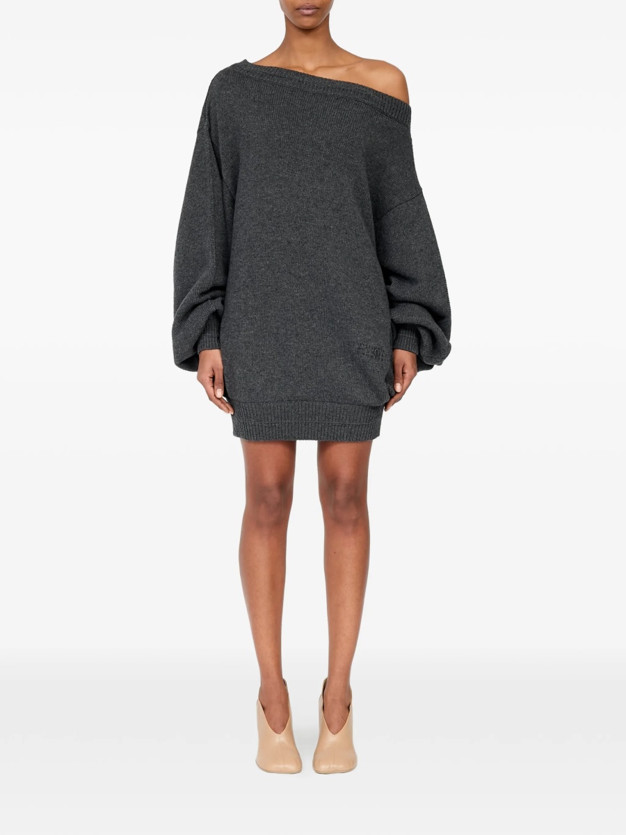 Rochie de zi MM6 Maison Margiela gri - Img 2
