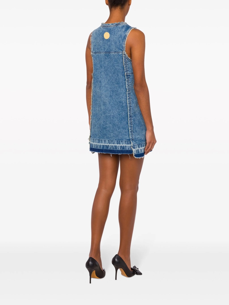 Rochie de zi MOSCHINO JEANS albastra - Img 3