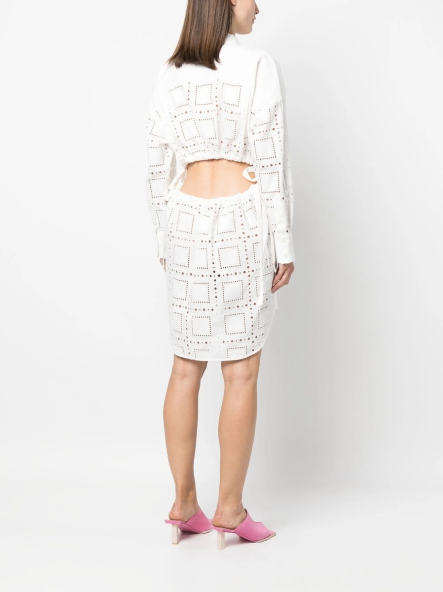 Rochie de zi MSGM alba - Img 4