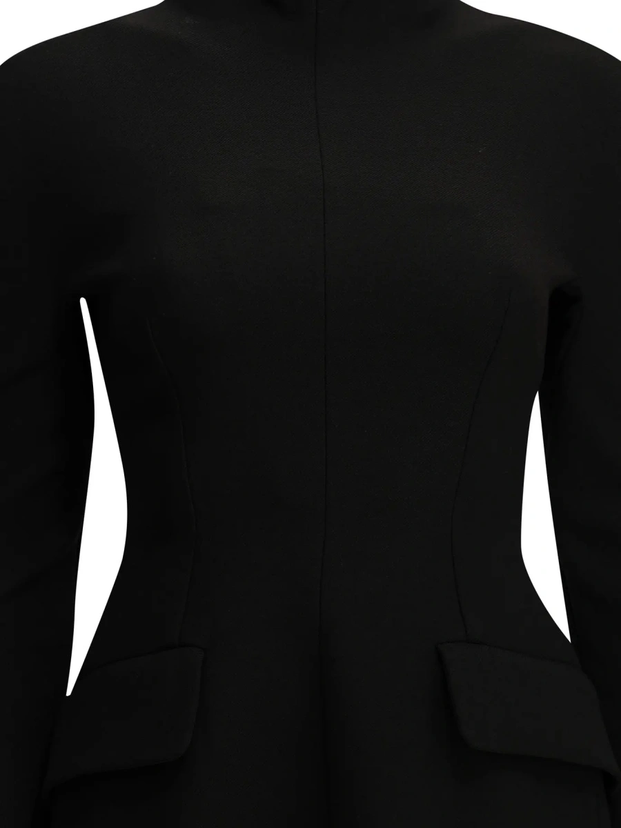 Rochie eleganta Max Mara neagra din lana - Img 3