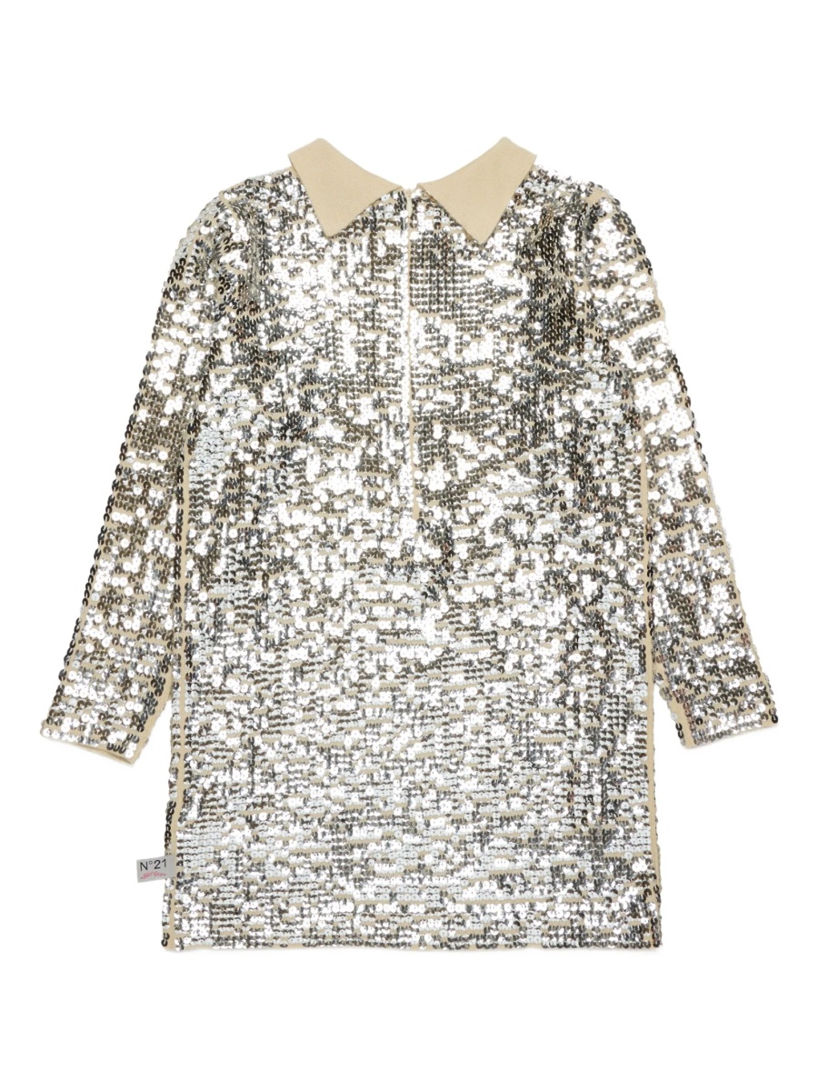 Rochie eleganta N°21 Kids argintie - Img 2