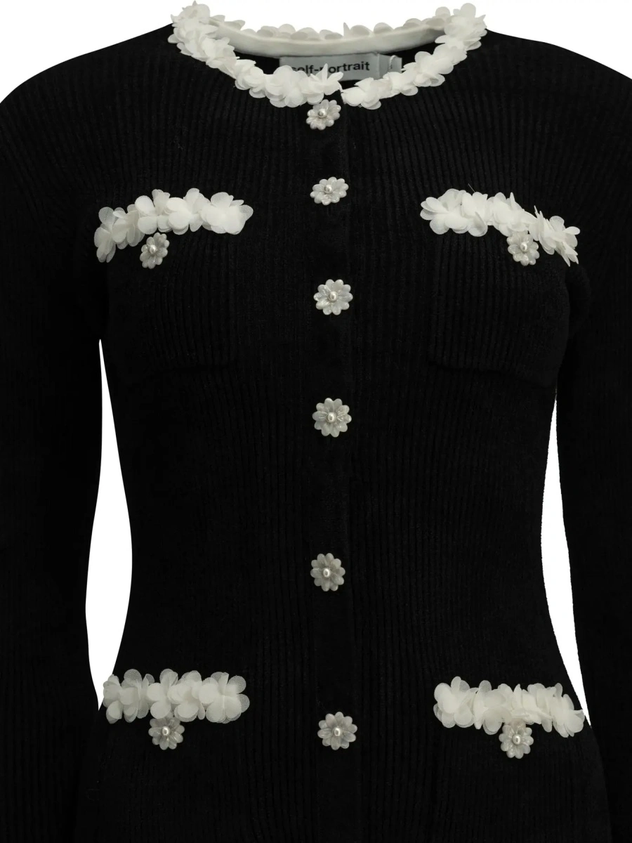 Rochie eleganta Self-Portrait neagra - Img 3