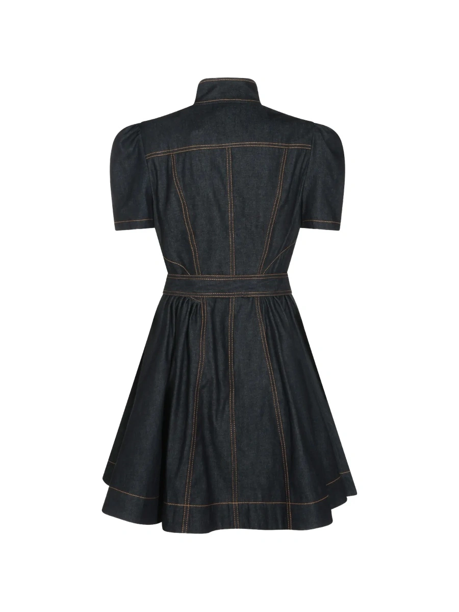 Rochie eleganta ZIMMERMANN albastra din denim - Img 5