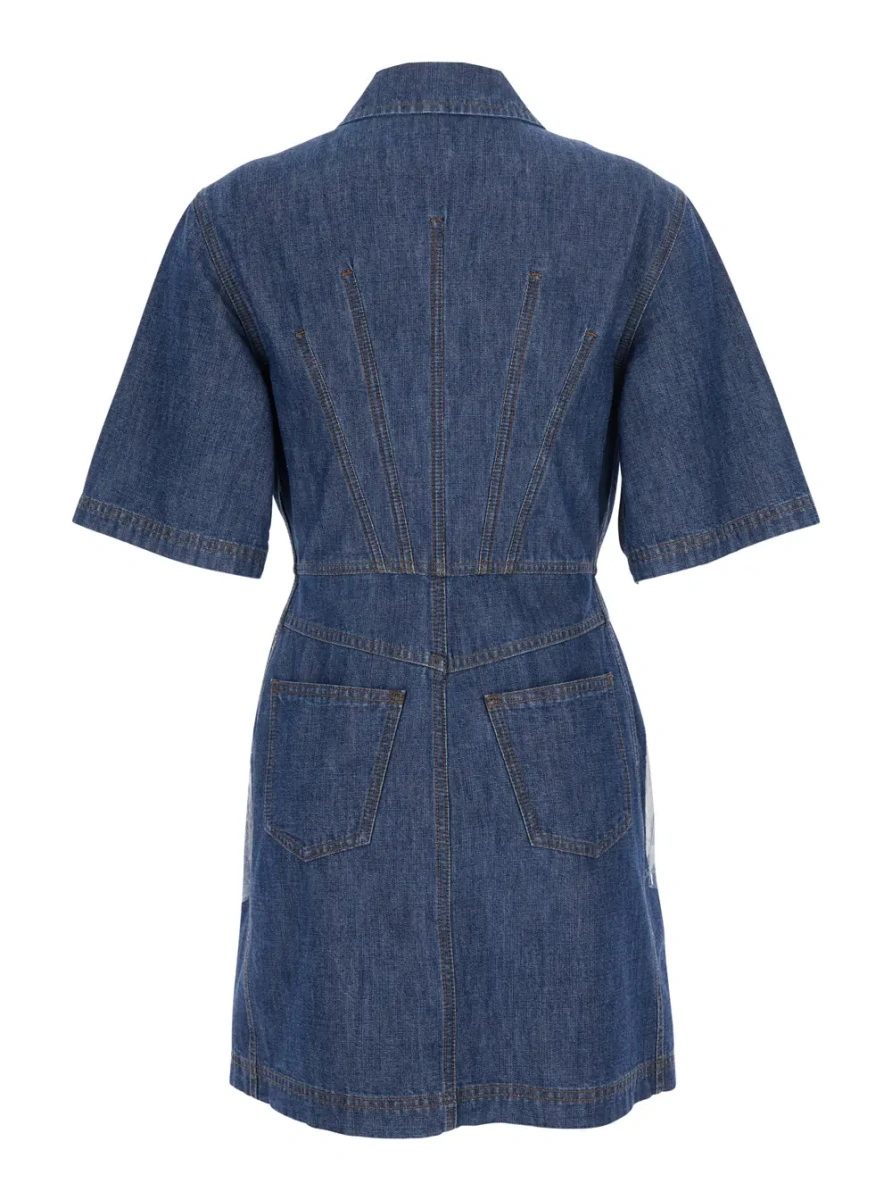 Rochie Fendi albastra din denim - Img 2
