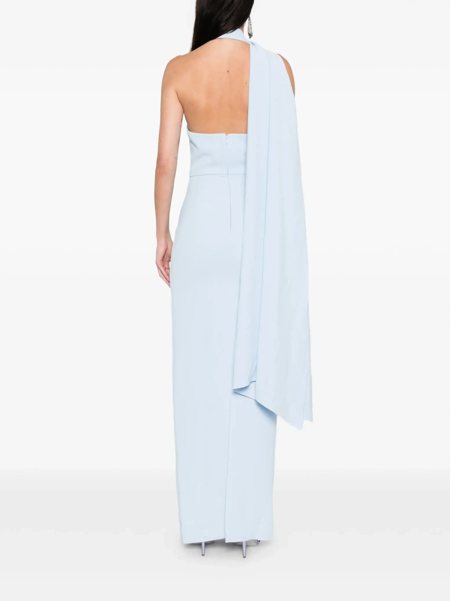 Rochie lunga SOLACE LONDON albastra 'Demi' - Img 6