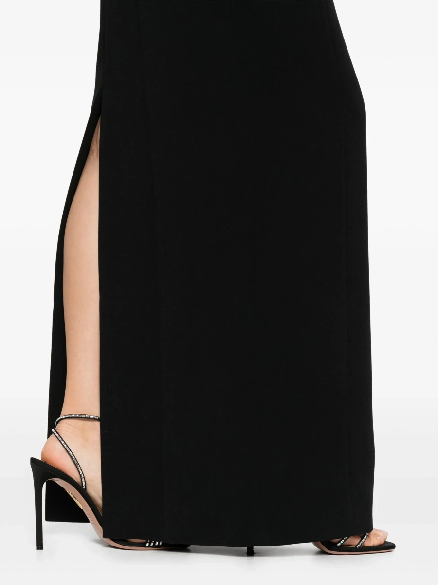 Rochie lunga SOLACE LONDON neagra din twill 'Anderson' - Img 7