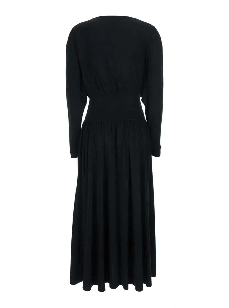 Rochie lunga TOTEME neagra din jerse - Img 2
