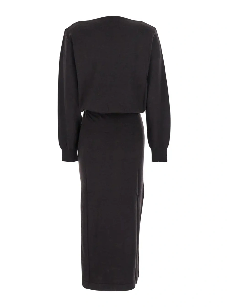 Rochie P.A.R.O.S.H. maro din lana si casmir - Img 2
