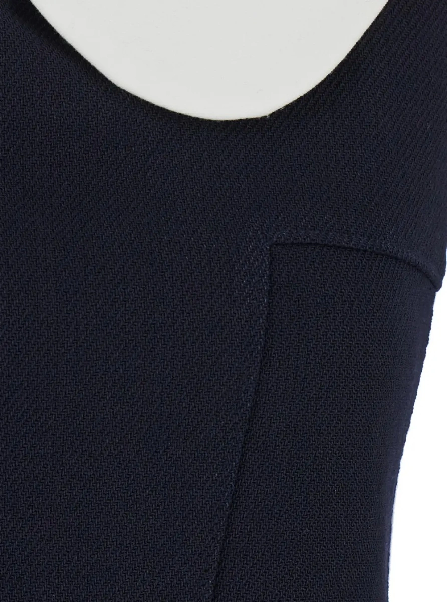 Rochie SHUSHU/TONG albastra din lana - Img 3