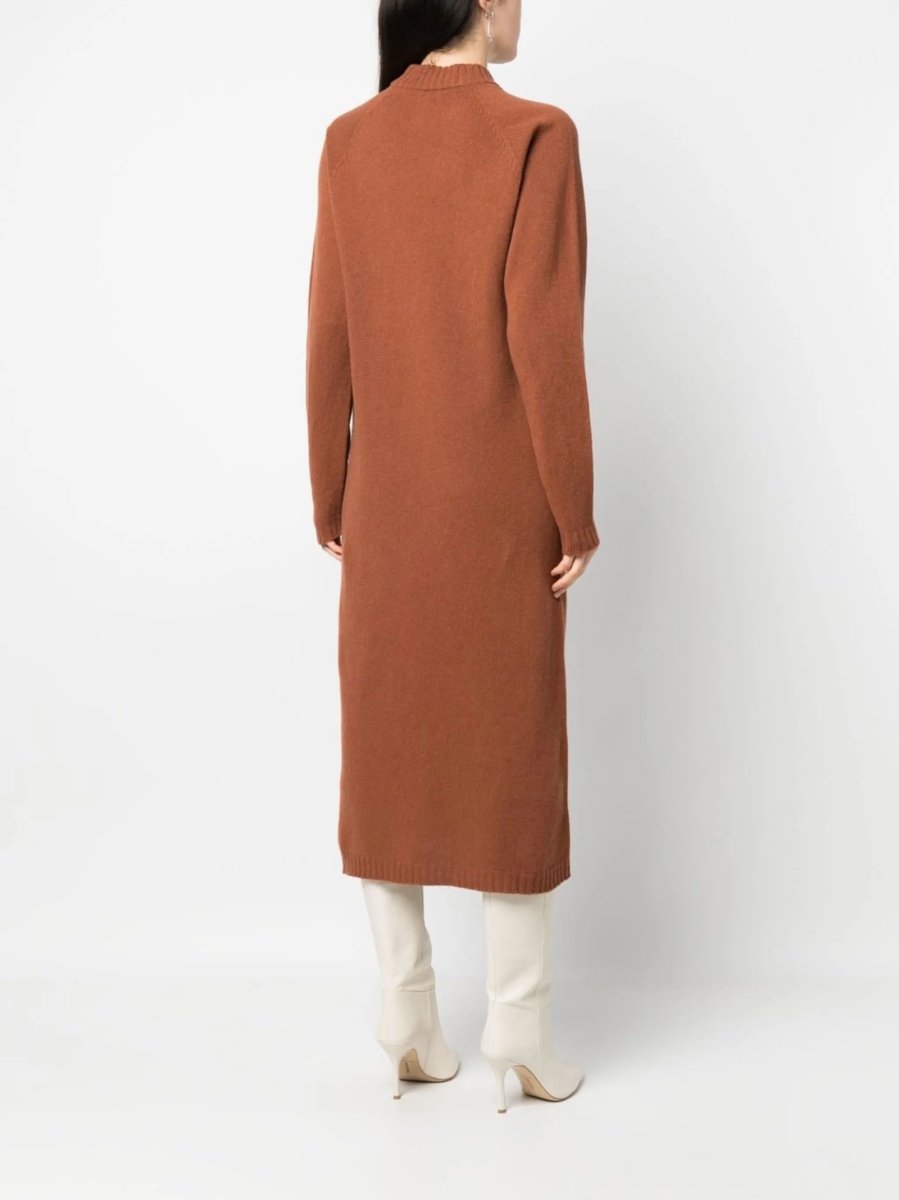 Rochie tricotata ALYSI maro - Img 4