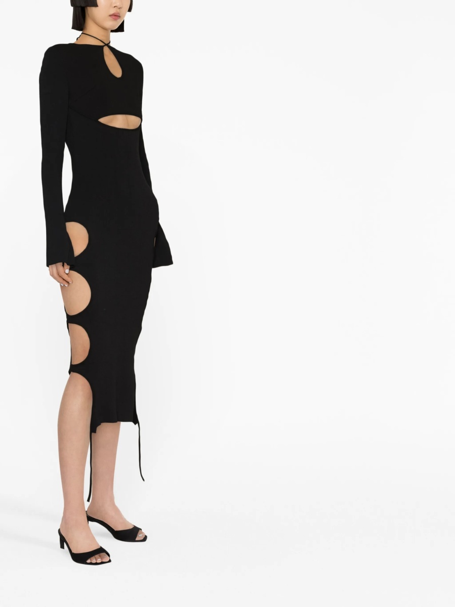 Rochie tricotata ANDREADAMO neagra - Img 4