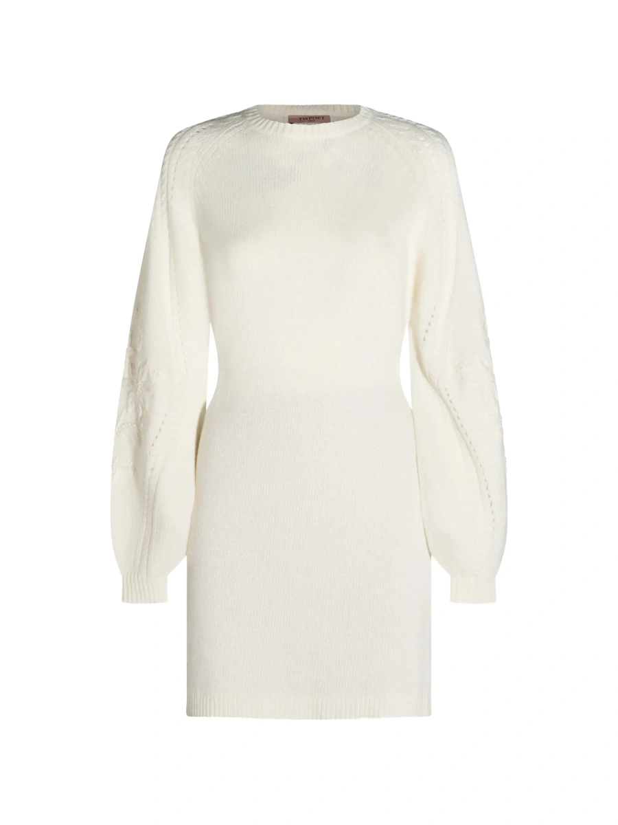Rochie TWINSET alba din lana - Img 7