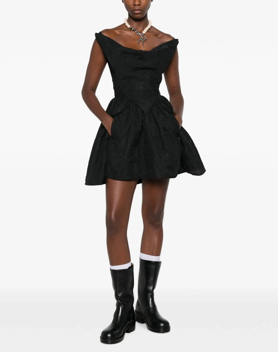 Rochie Vivienne Westwood neagra din bumbac - Img 4