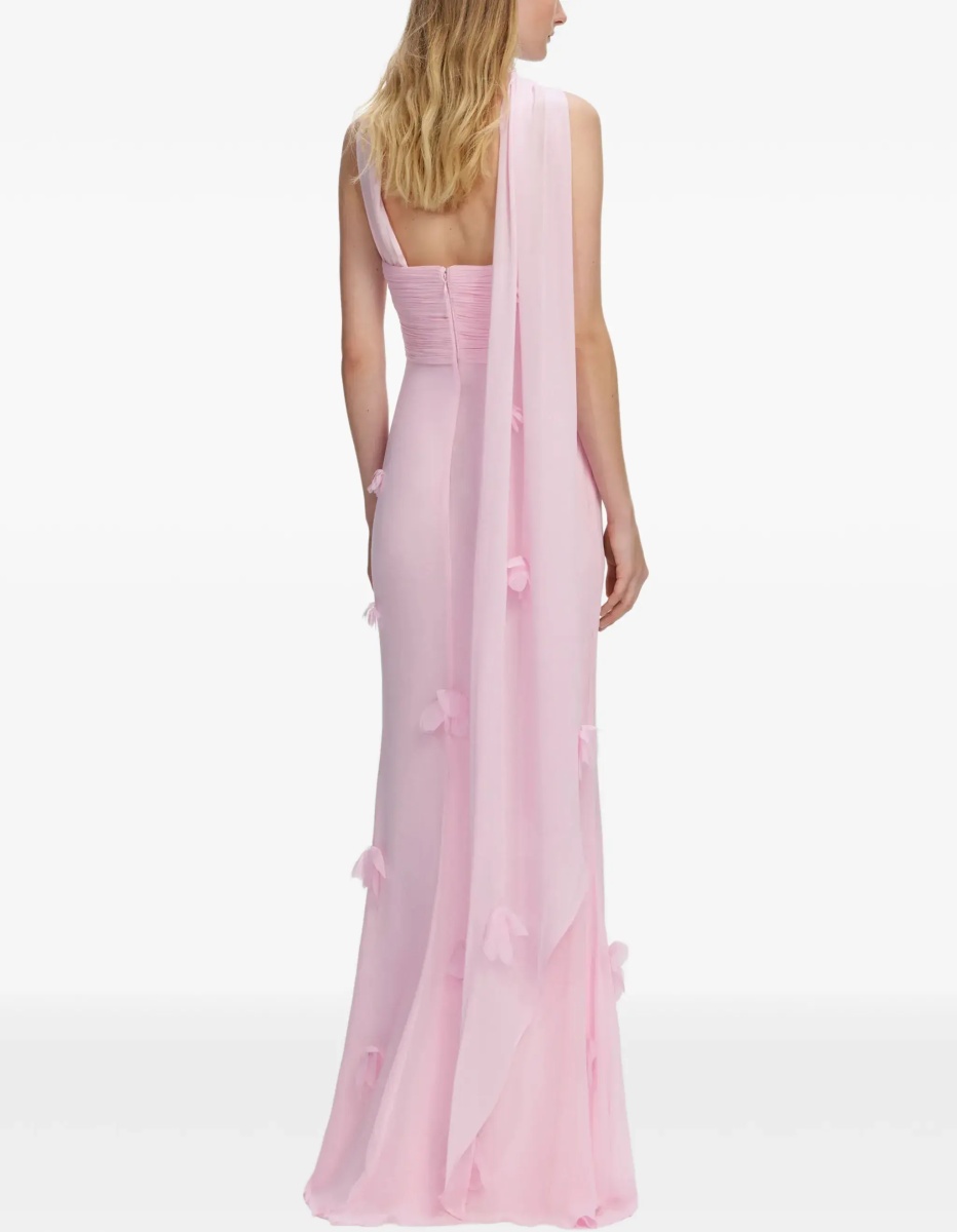 Rochii Abito In Georgette Con Foulard - Img 3