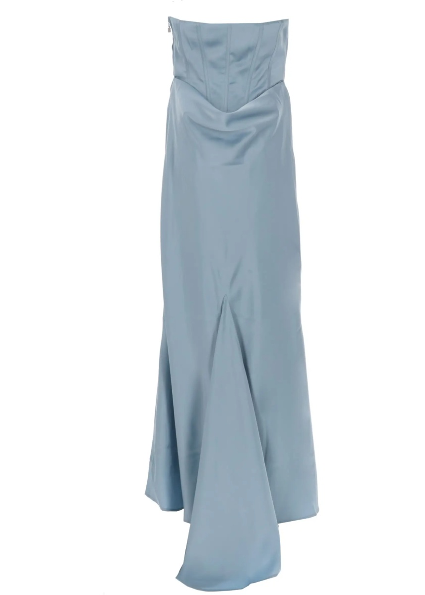 Rochii Abito In Satin Con Corsetto - Img 2