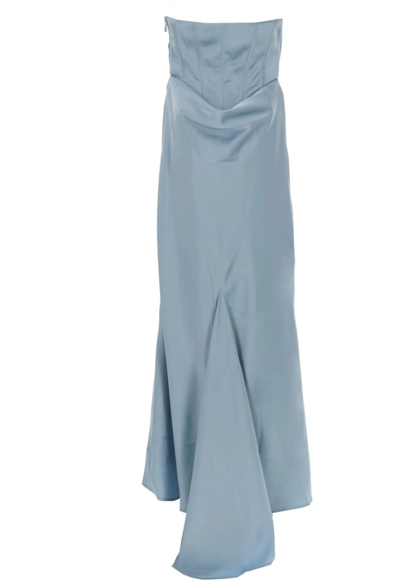 Rochii Abito In Satin Con Corsetto - Img 2