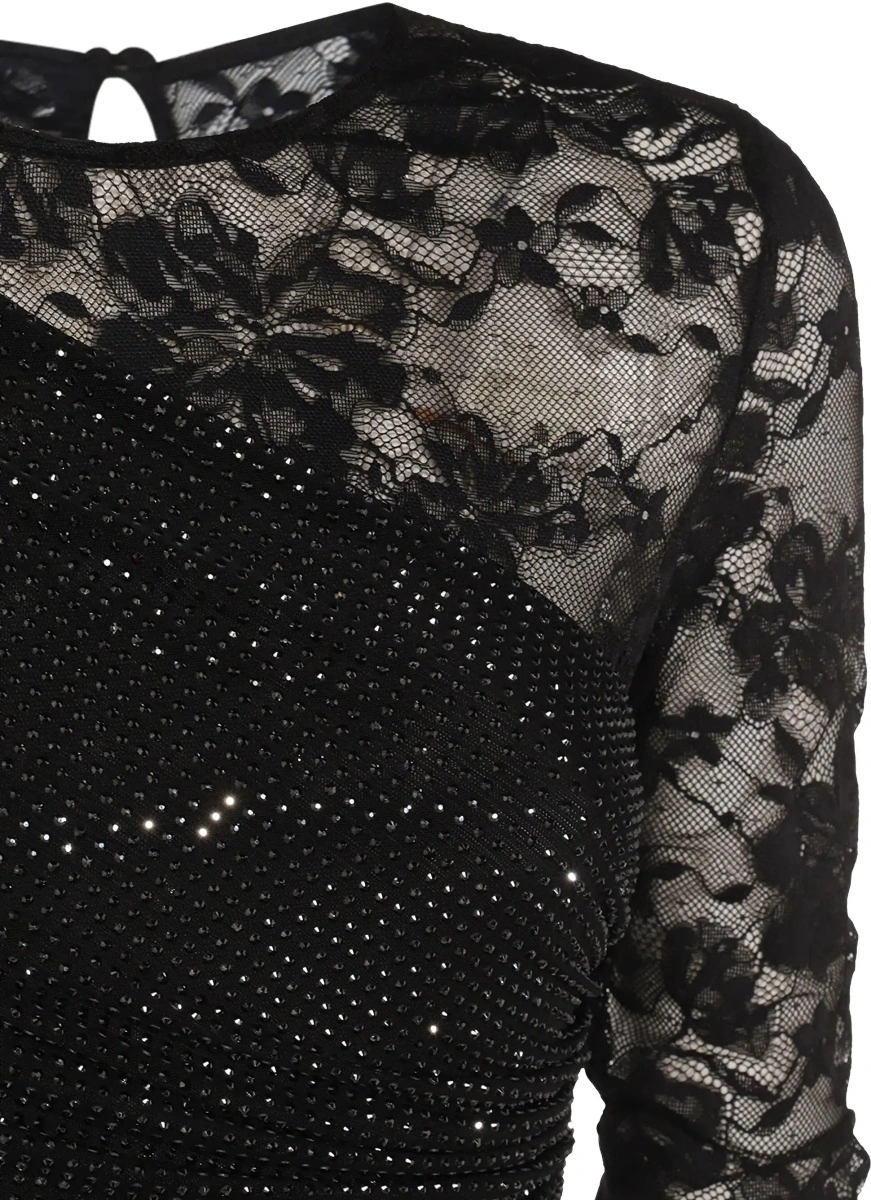 Rochii Abito Lungo Con Manica In Pizzo - Img 5