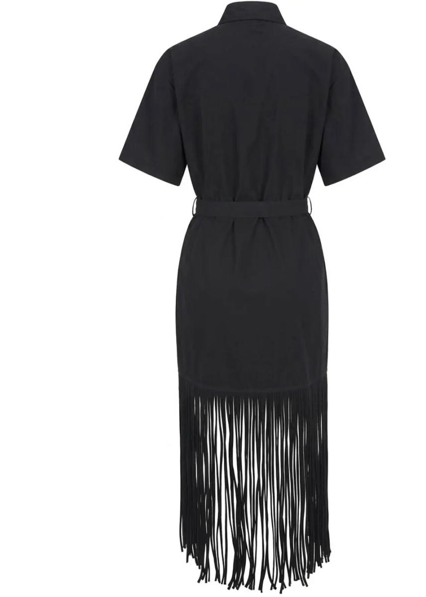 Rochii Chemisier dress with fringes 'Avigliano' - Img 3